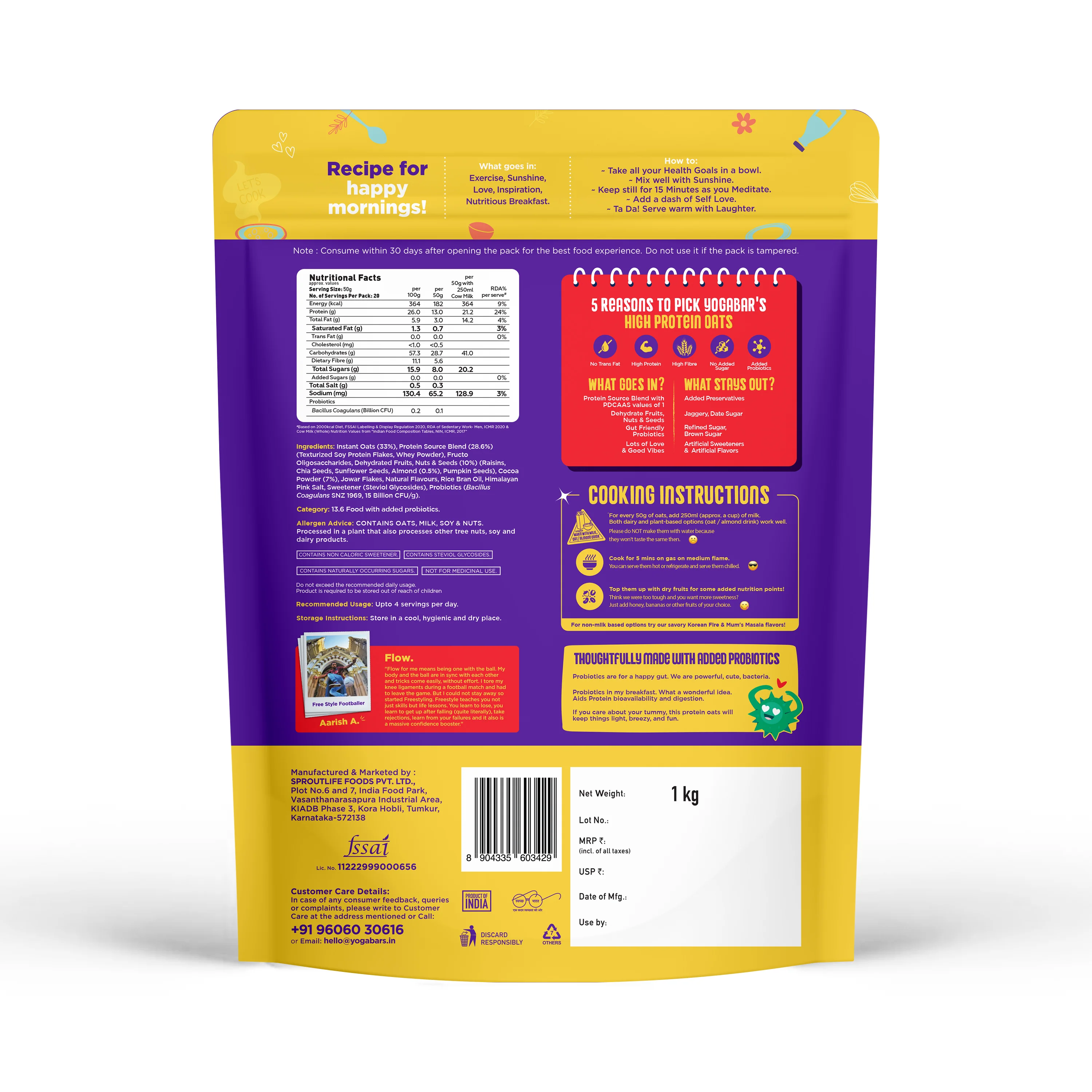 26g High Protein Oats Bestseller Combo 3kg - Image 6