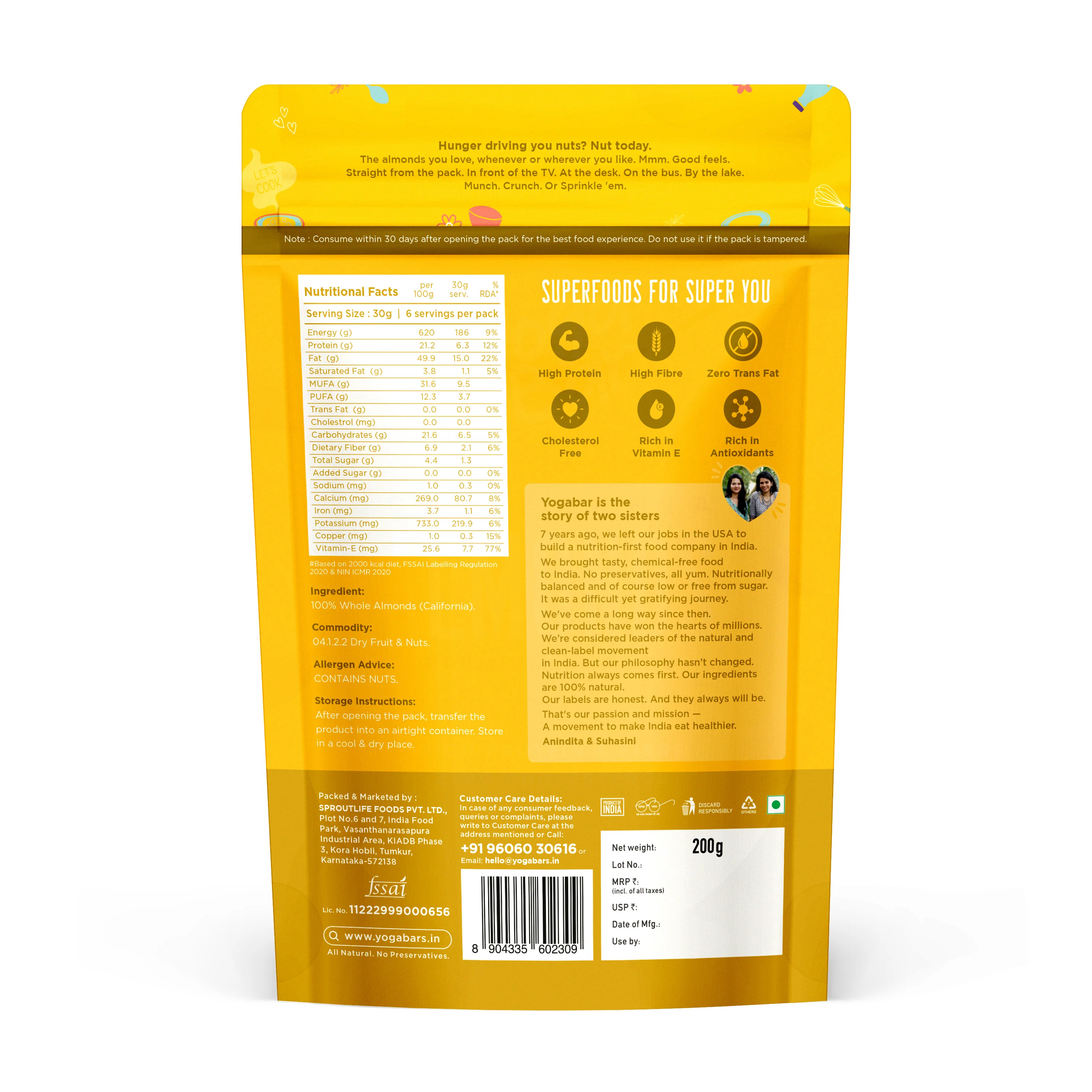 California Almonds 200g - Image 2