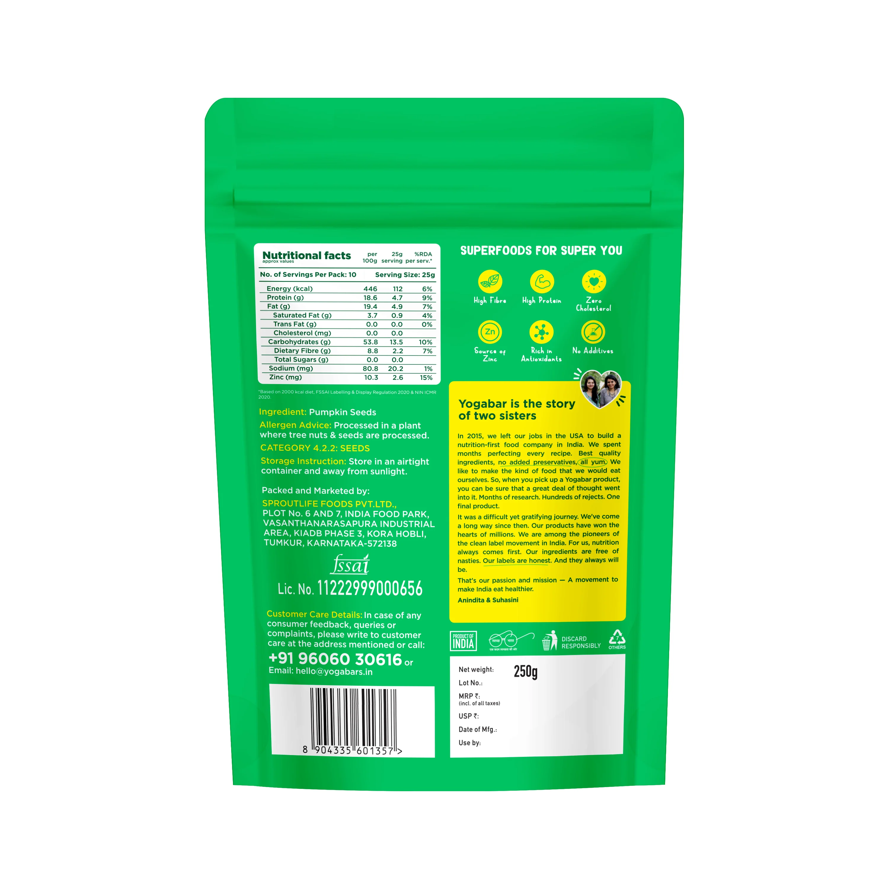 Pumpkin Seeds 250g - Image 2
