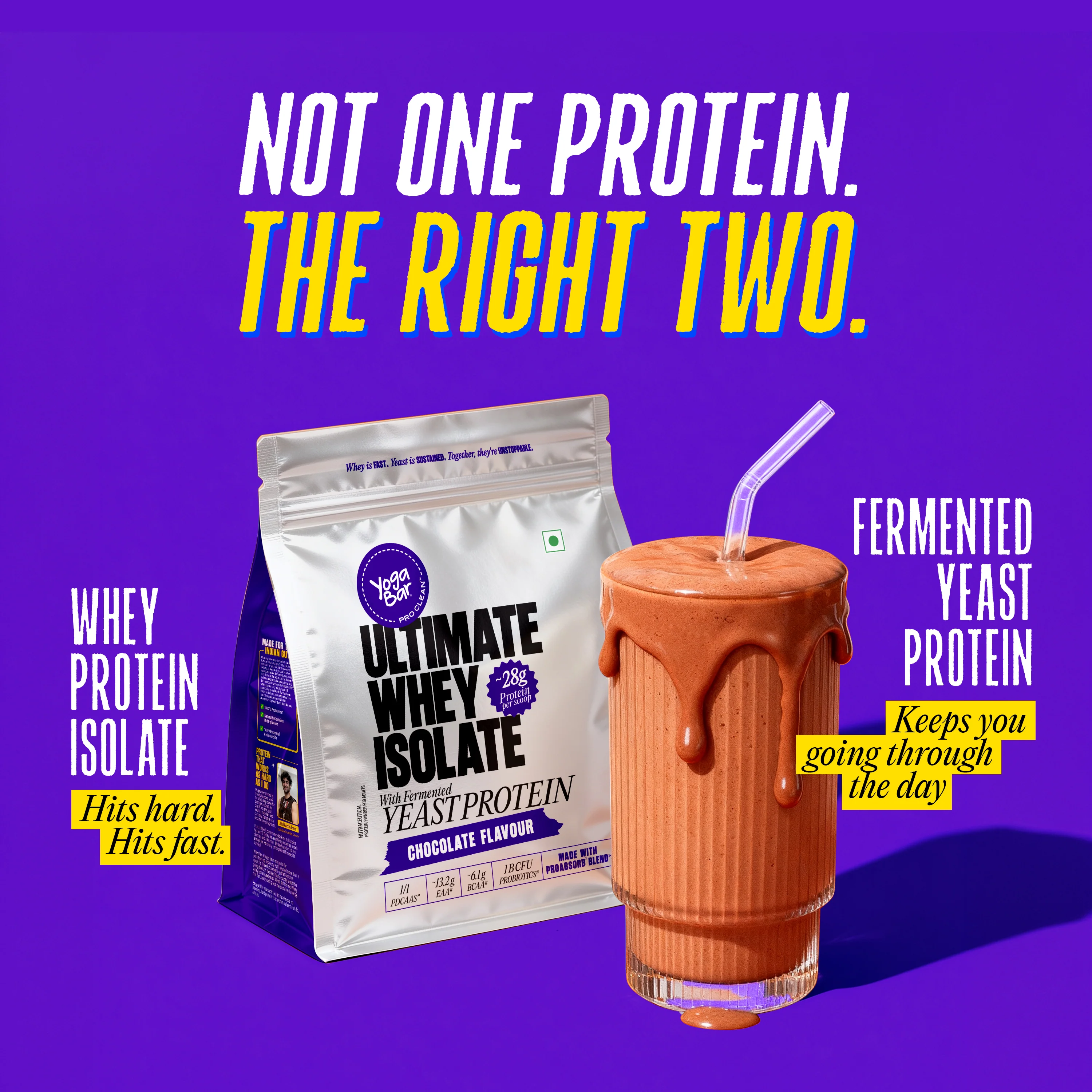 Ultimate Whey Isolate with Fermented Yeast Protein - Chocolate - 500gm - Image 4