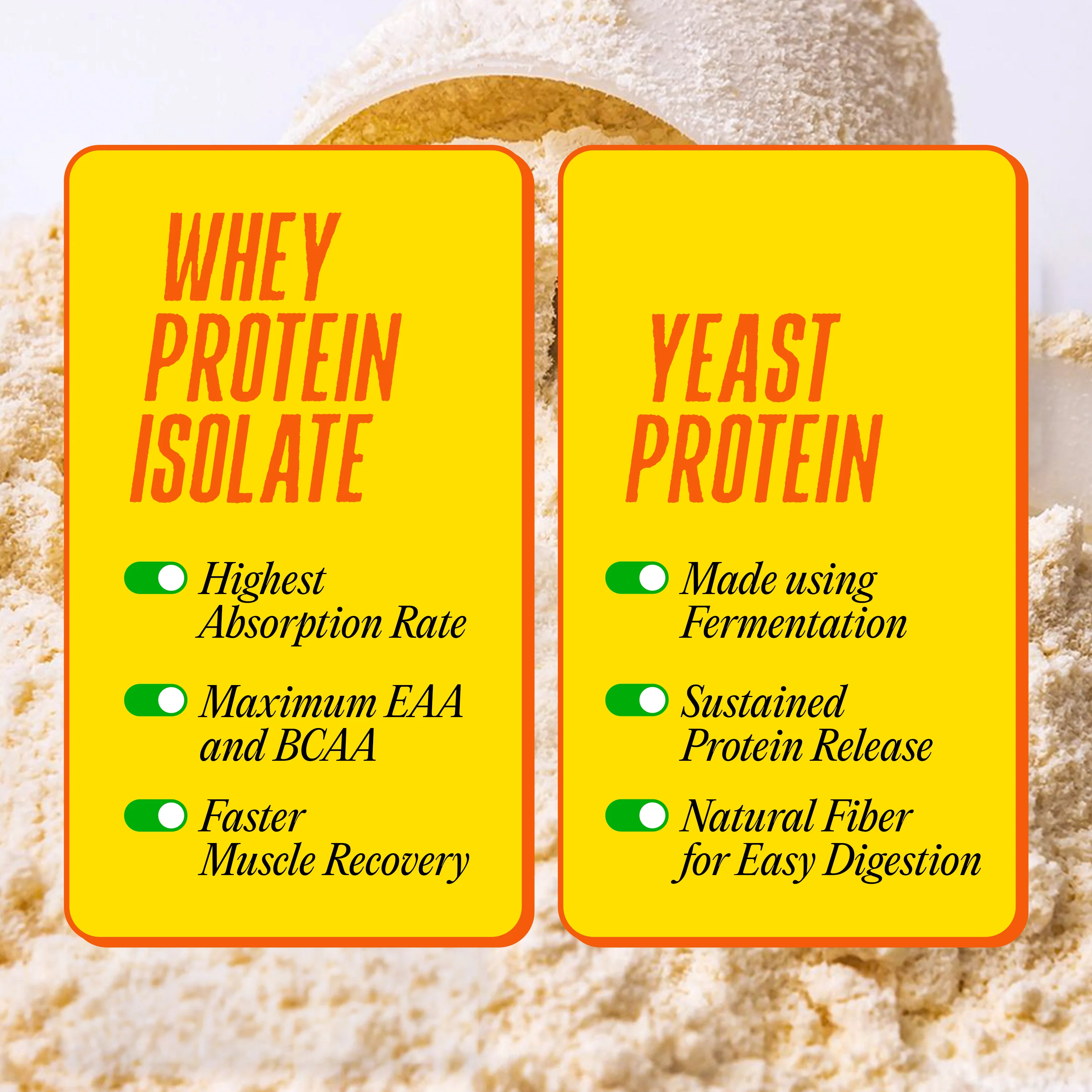 Ultimate Whey Isolate with Fermented Yeast Protein - Unflavoured - 500gm - Image 4