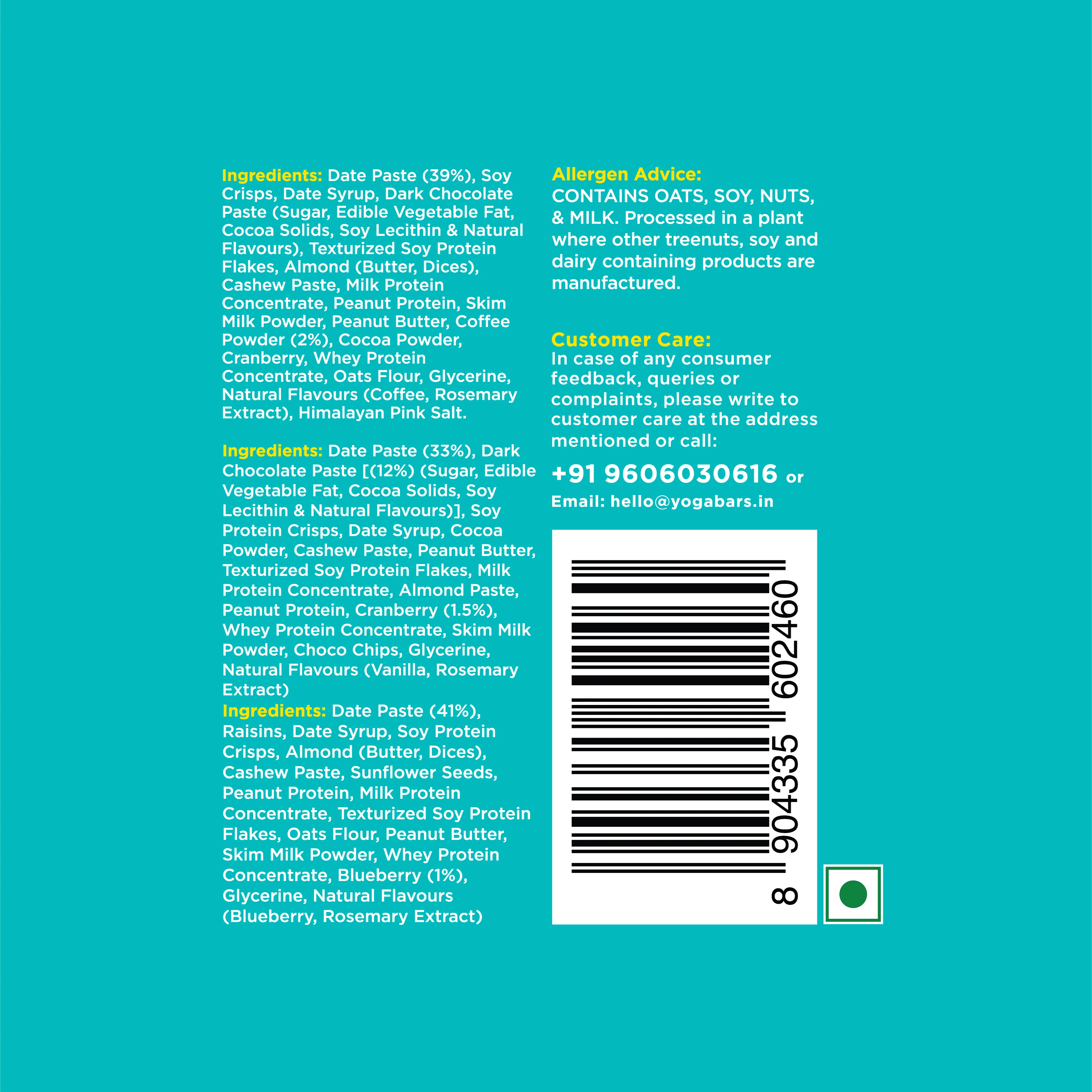 Variety Pack 10g Protein Bar Box (Pack of 6) 300g - Image 4